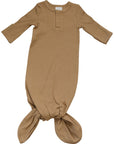 Cafe Organic Cotton Ribbed Knot Gown