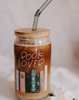Book Lover Can Glass
