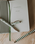 Mom's One Line A Day Green Delft Leather Journal