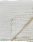 Cream Lace Muslin Quilt