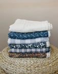 Vintage Plaid + Navy Plaid Muslin Quilt Mebie Baby