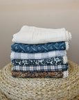 Coastal Plaid + Navy Muslin Quilt