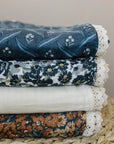 Venetian Floral + Autumn Bloom Lace Muslin Quilt Mebie Baby