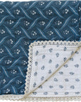 Navy Berry + Cream Berry Lace Muslin Quilt Mebie Baby