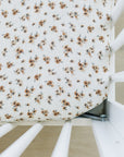 Autumn Bloom Muslin Crib Sheet
