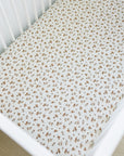 Autumn Bloom Muslin Crib Sheet