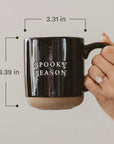 Brown Leaves 14oz. Stoneware Coffee Mug