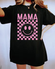 Mama - Pink Checkered Tee Saved by Grace Co.