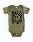 Dad's Dude Checkered Onesie Saved by Grace Co.