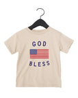 Classic God Bless the USA 4th of July Kids Graphic Tee Saved by Grace Co.