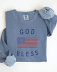 God Bless America Unisex Lightweight Classic Pullover Saved by Grace Co.