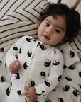 Muslin Quilt | Black & White Yin Yang / Stripe
