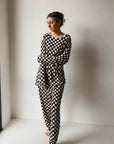 Men's Bamboo Pajama | Black Checkerboard forever french baby