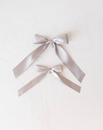Hair Bow Clip | Satin forever french baby