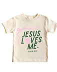 "Jesus Loves Me" Ribbon Tee Saved by Grace Co.