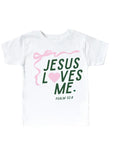 "Jesus Loves Me" Ribbon Tee Saved by Grace Co.