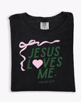 "Jesus Loves Me" Ribbon Tee - Adult Saved by Grace Co.