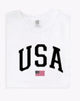 USA Varsity Unisex Tee Saved by Grace Co.