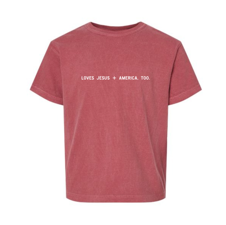 Loves Jesus + America, Too. - Kids/Youth - Final Sale
