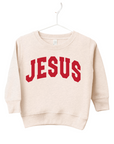Jesus Christmas Colors Kids Sweatshirt