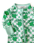 Bamboo Zip Romper | Lucky Shamrock
