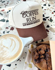 Coffee Run - Brown Vintage Trucker Hat
