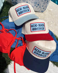 God Bless America - Vintage Trucker Hat KenzKustomz