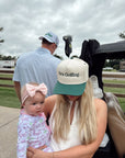 He's Golfing - Green Vintage Trucker Hat - PREORDER