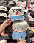 Yay Sports! - Denim Vintage Trucker Hat KenzKustomz