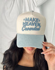 Make Heaven Crowded - Vintage Trucker Hat KenzKustomz