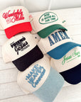 Friend in Jesus - Black Vintage Trucker Hat KenzKustomz