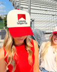 Gameday Tailgate Club - Red Vintage Trucker Hat KenzKustomz