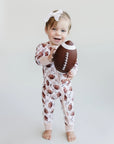 Bamboo Zip Romper | Game Day