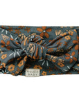 Navy Floral Bamboo Head Wrap Mebie Baby