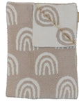 Taupe Rainbow Plush Blanket Mebie Baby