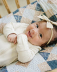 Patchwork Print Muslin Swaddle Blanket Mebie Baby