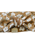 Mustard Floral Bamboo Head Wrap Mebie Baby