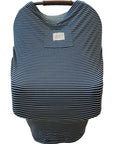 Navy Stripes Ribbed Bamboo Multi-Use Cover