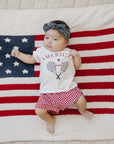 Navy Stripes Ribbed Bamboo Head Wrap Mebie Baby