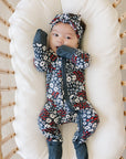 Americana Floral Ribbed Bamboo Head Wrap