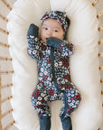 Americana Floral Ribbed Bamboo Head Wrap Mebie Baby