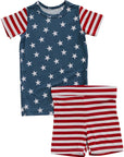 Stars + Stripes Bamboo Cozy Short Set
