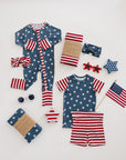 Stars + Stripes Bamboo Cozy Short Set
