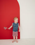 Stars + Stripes Bamboo Cozy Short Set
