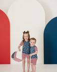 Stars + Stripes Bamboo Cozy Short Set