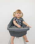 Navy Stripes Ribbed Bamboo Multi-Use Cover
