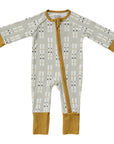 Ski Ribbed Bamboo Zipper
