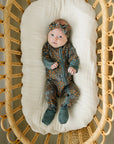 Navy Floral Bamboo Head Wrap Mebie Baby