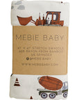Construction Trucks Bamboo Stretch Swaddle