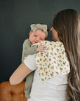 Autumn Bloom Muslin Burp Cloth